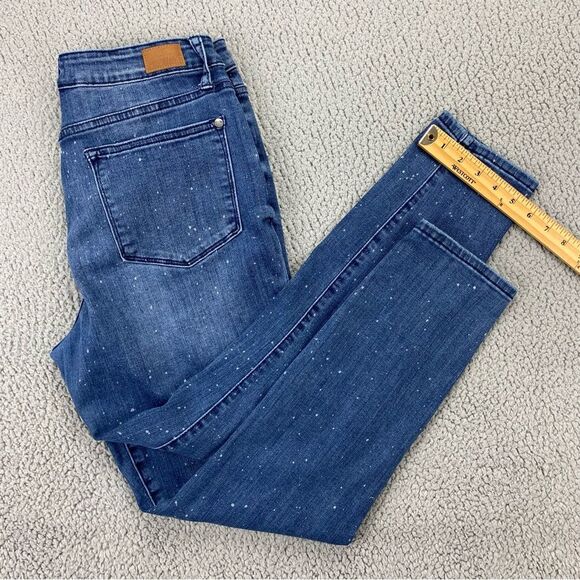 Judy Blue Women's Speckled Splattered Relaxed Fit Jeans | Size: 11/30 - Picture 7 of 14